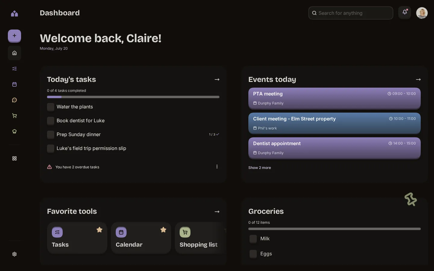 The Yem dashboard in a desktop browser window