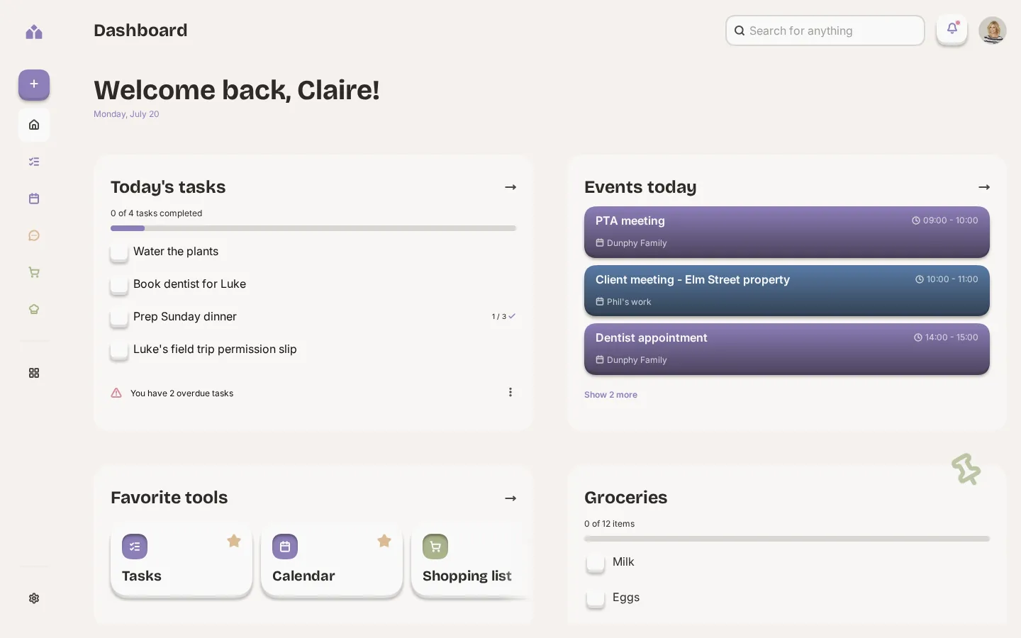 The Yem dashboard in a desktop browser window