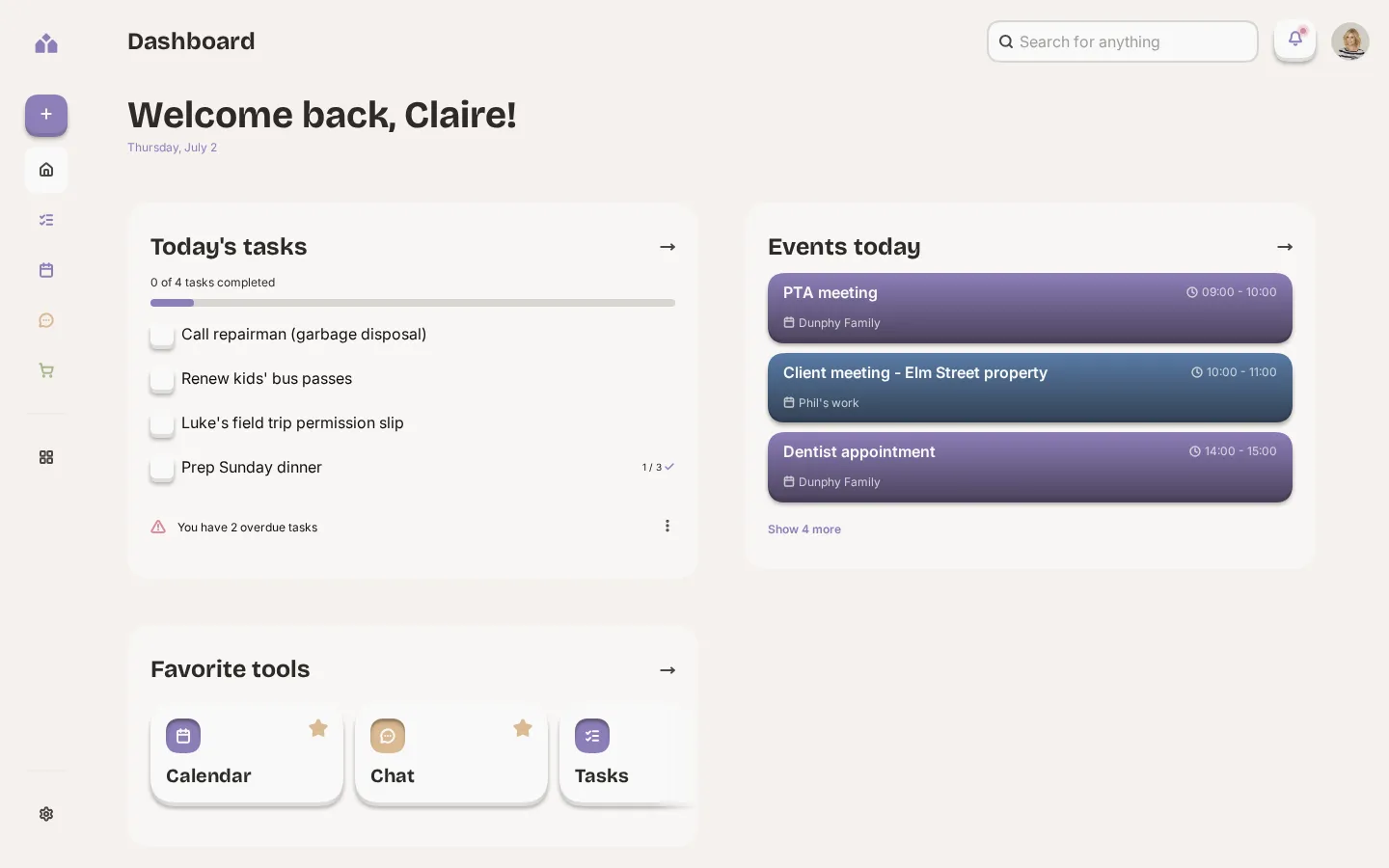The Yem dashboard in a desktop browser window